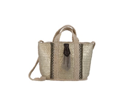 Bolso grande de yute de mano IVONNE